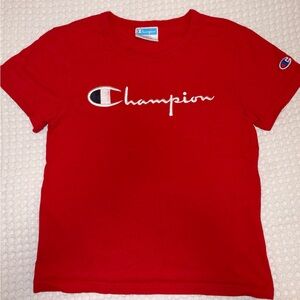 Champion Red Short Sleeve Tee